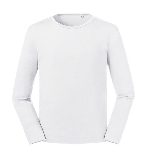 Mens Pure Organic LS Tee Kleur White