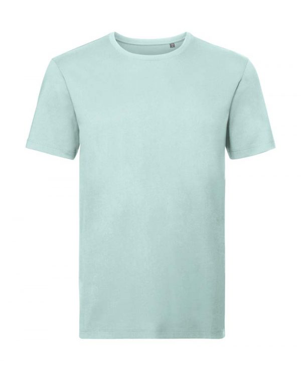 Mens Pure Organic Tee Kleur Aqua