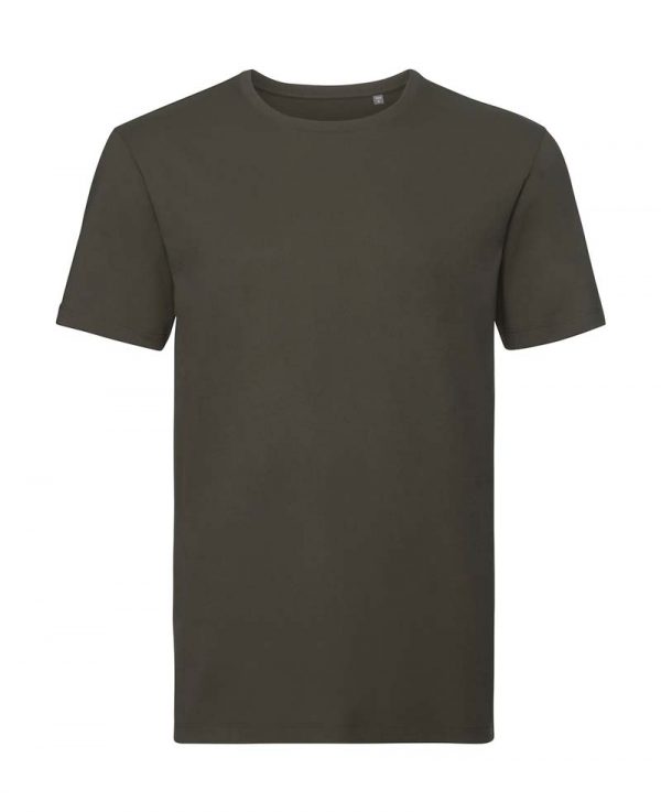 Mens Pure Organic Tee Kleur Dark Olive