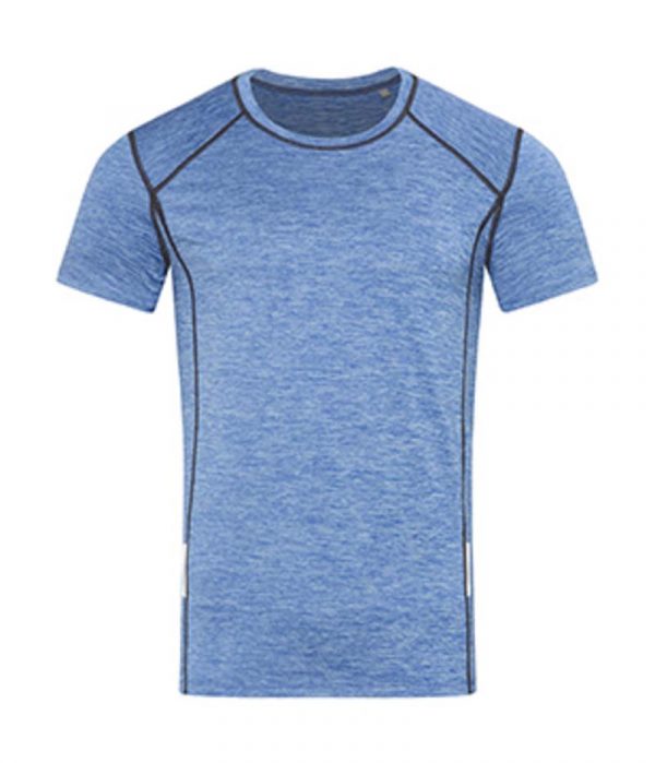 Recycled Sports T Reflect Men Kleur Blue Heather