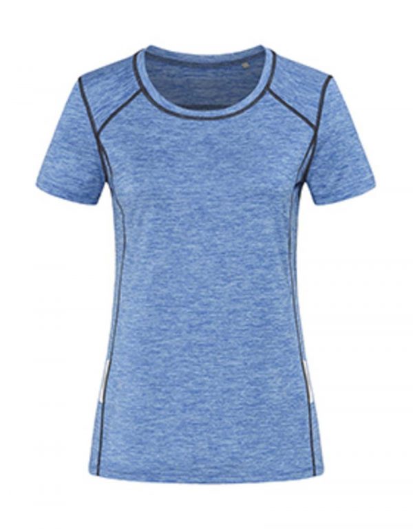 Recycled Sports T Reflect Women Kleur Blue Heather