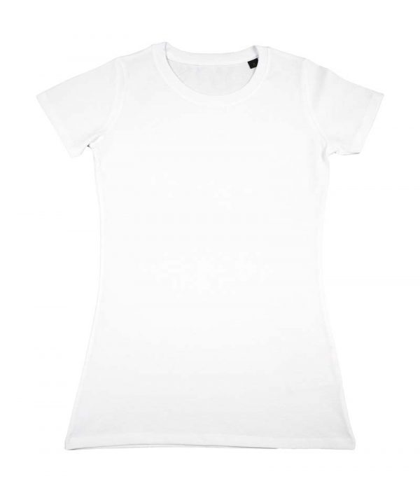 Ruth Womens Organic Fitted T Shirt Kleur White