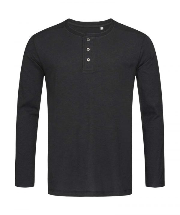 Shawn Henley LS T shirt Men Kleur Black Opal