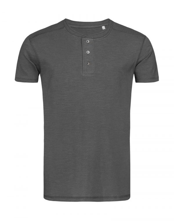 Shawn Henley T shirt Men Kleur Slate Grey