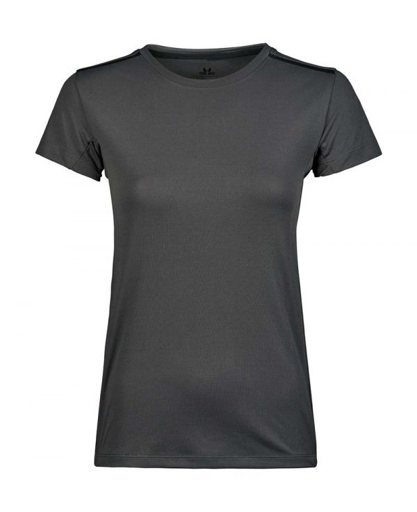 Womens Luxury Sport Tee Kleur Dark Grey