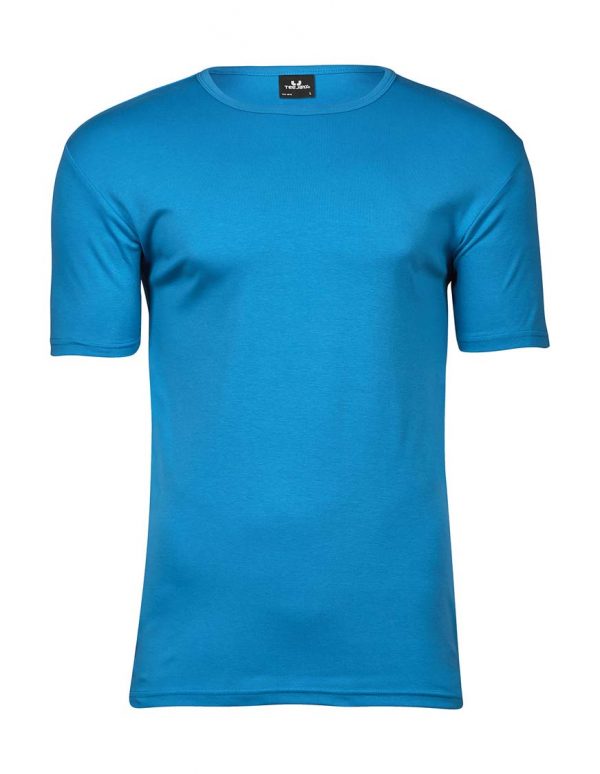 Mens Interlock T Shirt Kleur Azure