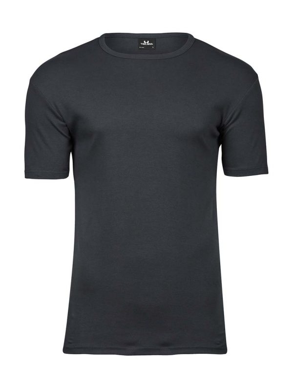 Mens Interlock T Shirt Kleur Dark Grey