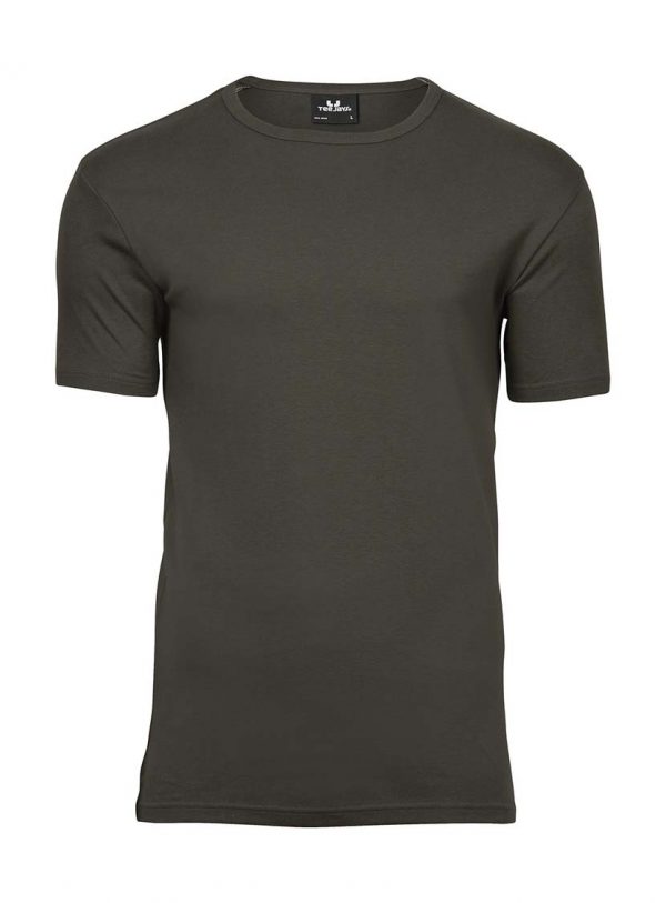 Mens Interlock T Shirt Kleur Dark Olive