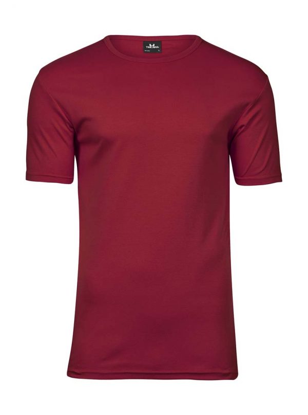 Mens Interlock T Shirt Kleur Deep Red