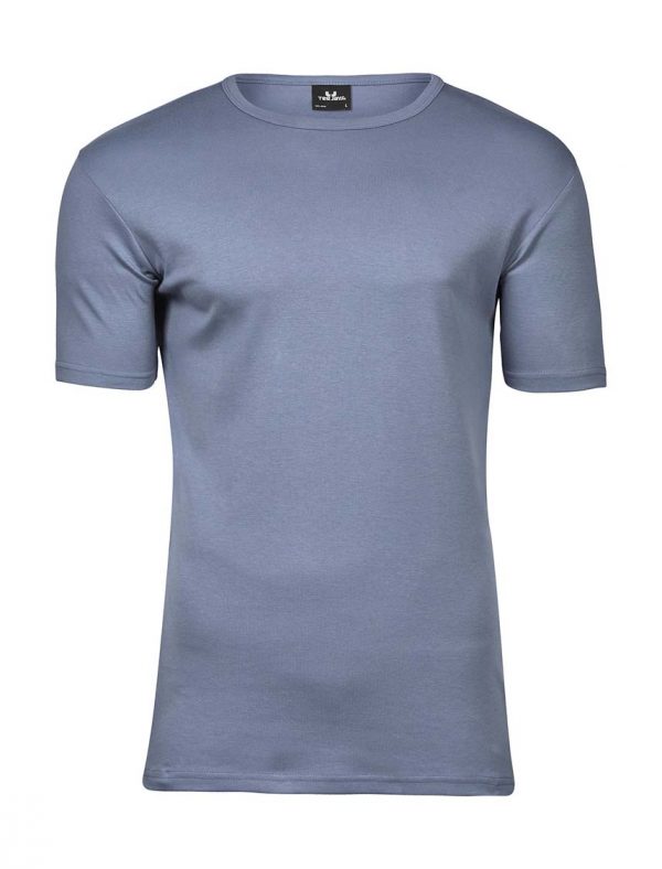 Mens Interlock T Shirt Kleur Flintstone