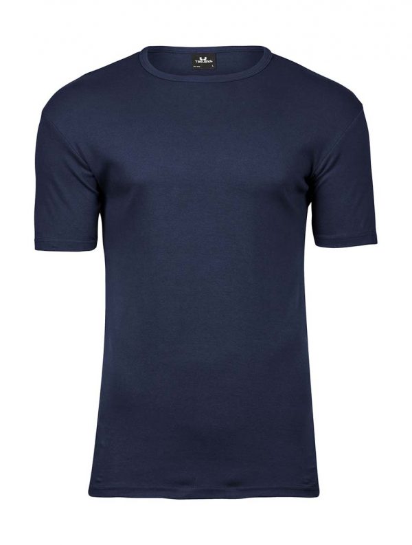 Mens Interlock T Shirt Kleur Navy