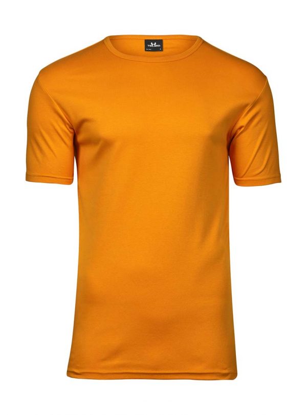 Mens Interlock T Shirt Kleur Orange