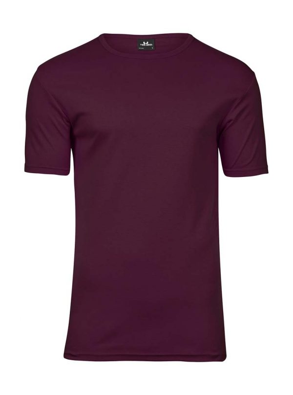 Mens Interlock T Shirt Kleur Wine