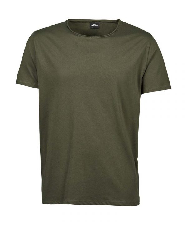 Raw Edge Tee Kleur Olive