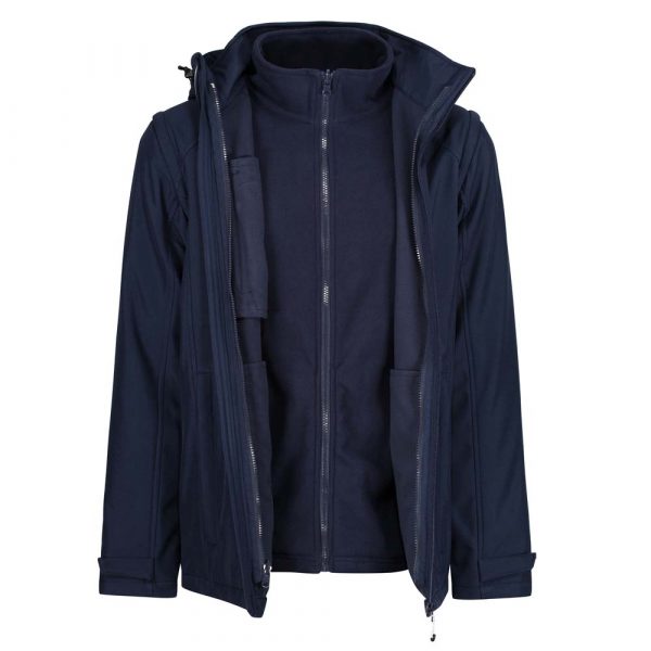 Erasmus 4 in 1 Softshell Jacket Kleur Navy