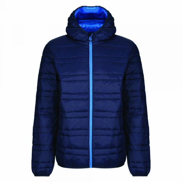 Hooded Firedown Baffle Jacket Kleur Navy