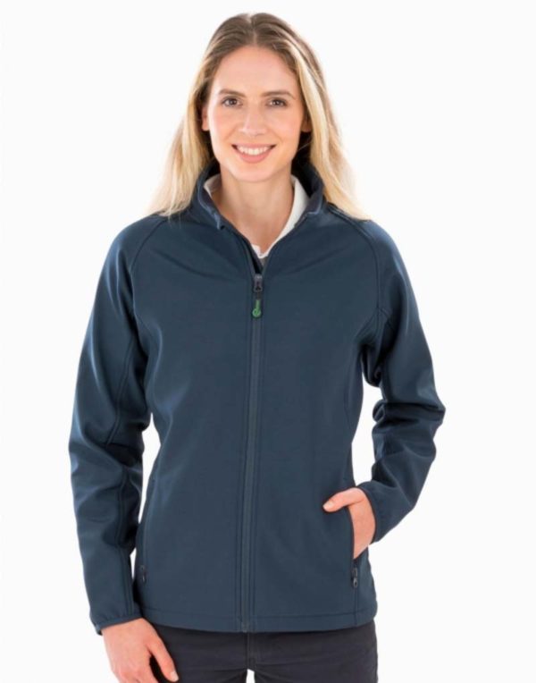 960.33 Womens Recycled 2 Layer Printable Softshell Jkt