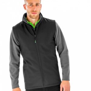 Result-Men’s Recycled 2-Layer Printable Softshell Bodywarmer R902M.