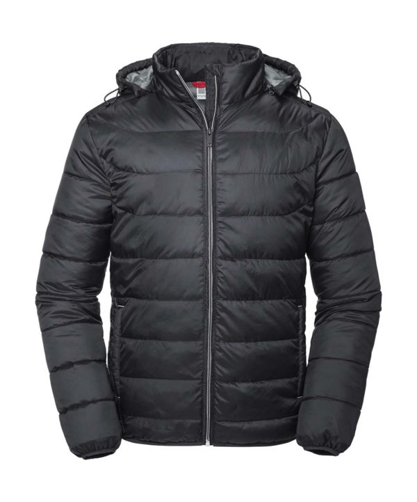 Mens Hooded Nano Jacket Kleur Black