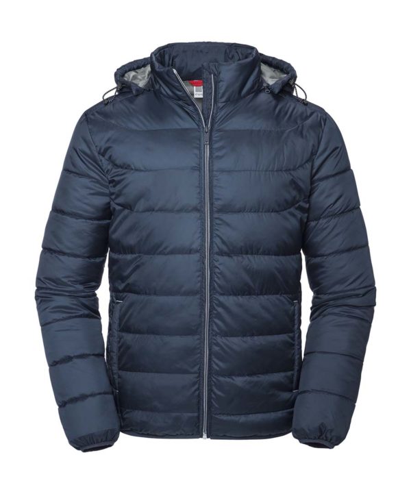 Mens Hooded Nano Jacket Kleur French Navy