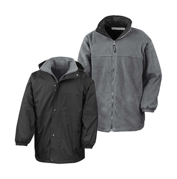 Outbound Reversible Jacket Kleur Black Grey 1