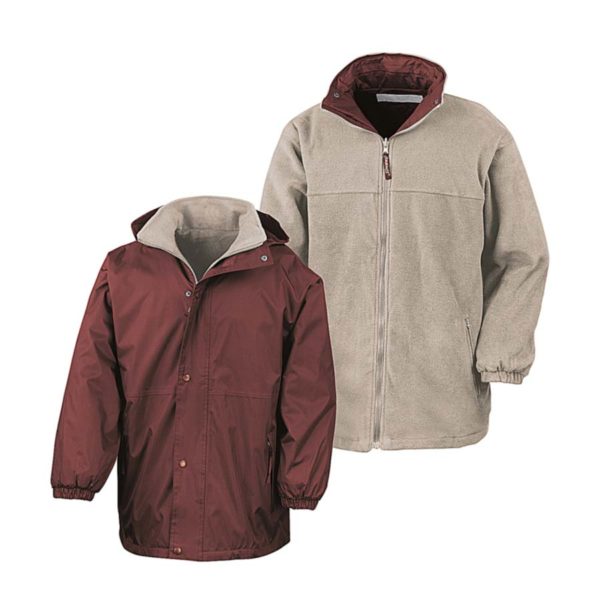 Outbound Reversible Jacket Kleur Burgundy Camel 1