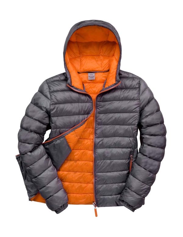 Snow Bird Hooded Jacket Kleur Grey Orange