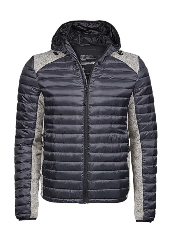 Hooded Outdoor Crossover Jacket Kleur Space Grey Grey Melange