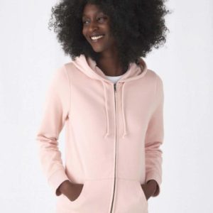 Organic Zipped Hooded /women,merk B&C