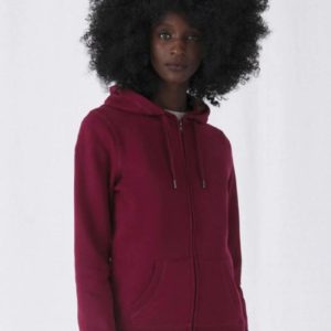 QUEEN Zipped Hooded /women,merk B&C