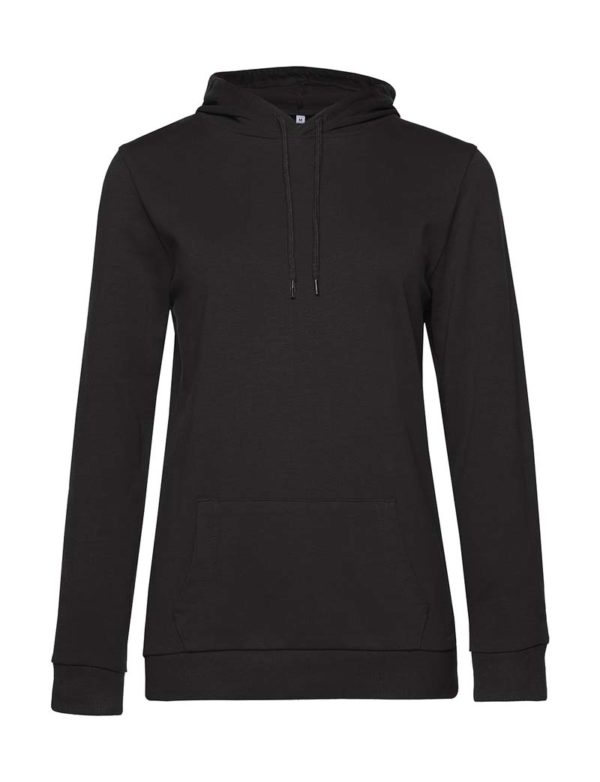 Hoodie women French Terry Kleur Black Pure