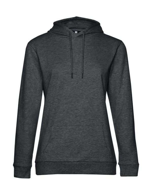 Hoodie women French Terry Kleur Heather Asphalt