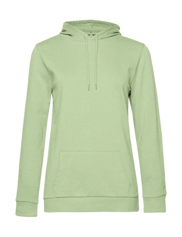 Hoodie women French Terry Kleur Light Jade