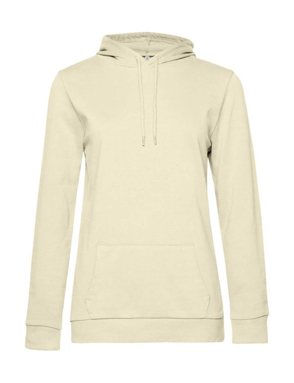 Hoodie women French Terry Kleur Pale Yellow