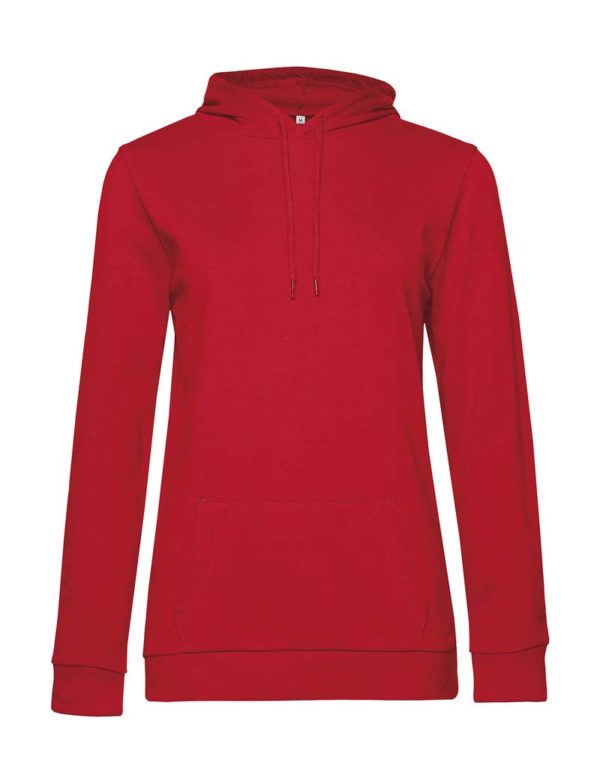 Hoodie women French Terry Kleur Red