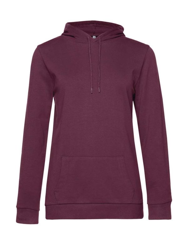 Hoodie women French Terry Kleur Wine