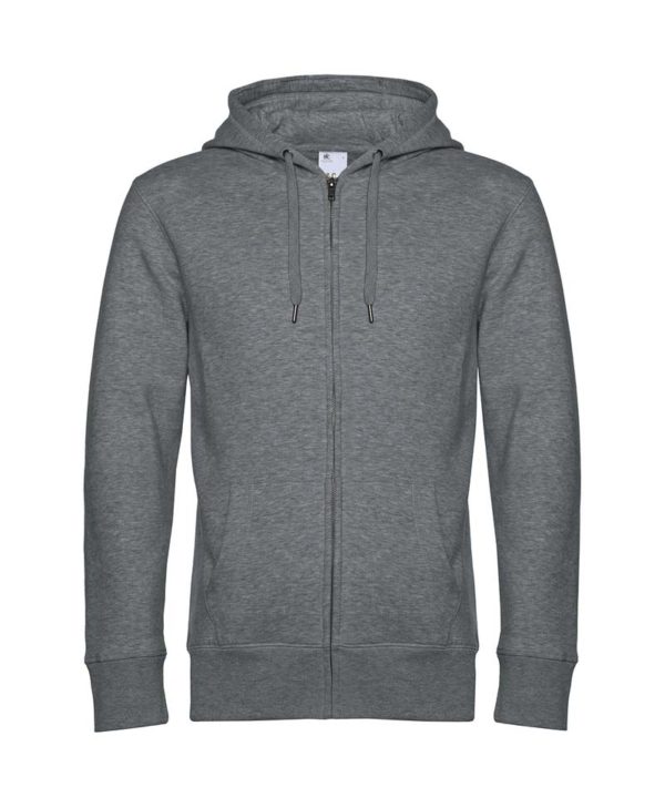 KING Zipped Hooded Kleur Heather Mid Grey