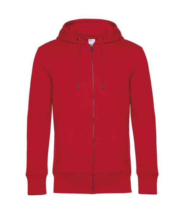 KING Zipped Hooded Kleur Red