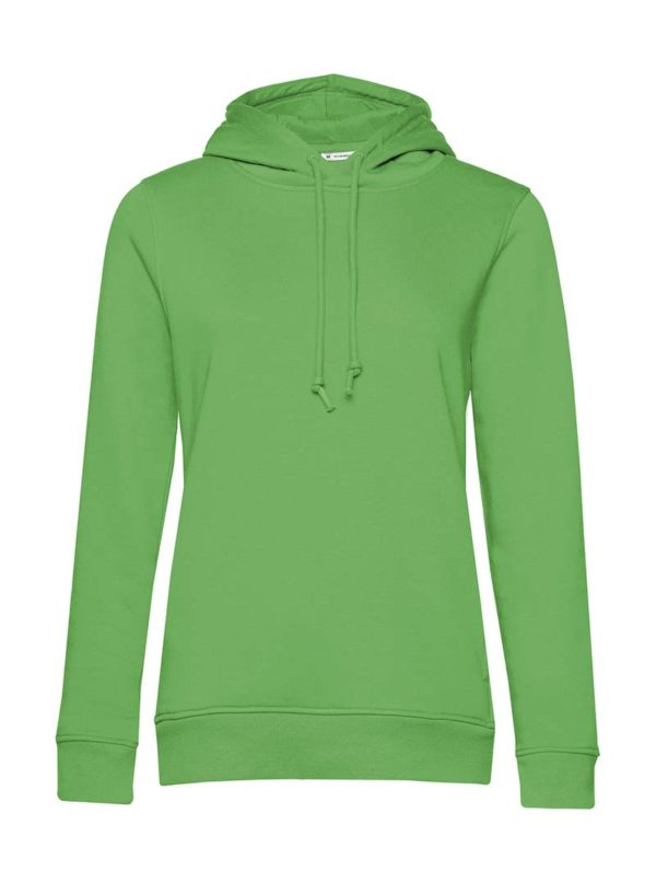 Organic Inspire Hooded Women Kleur Apple Green