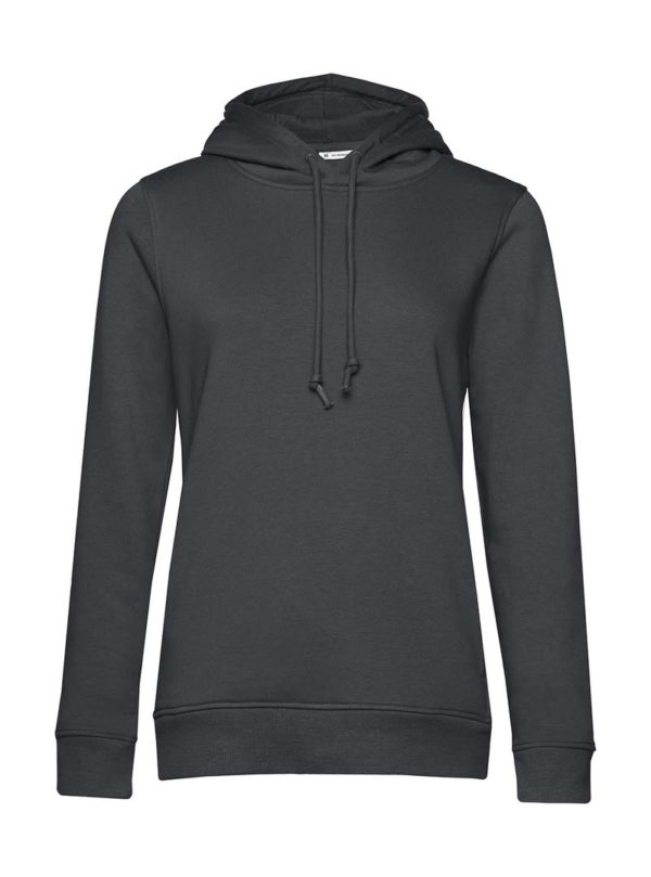 Organic Inspire Hooded Women Kleur Asphalt