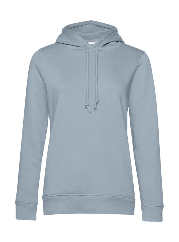 Organic Inspire Hooded Women Kleur Blue Fog