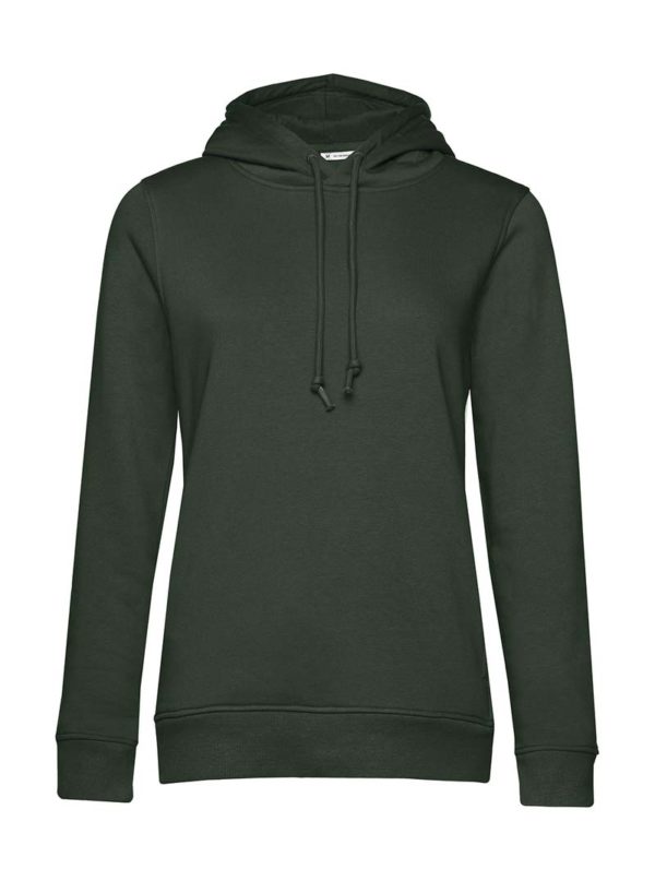 Organic Inspire Hooded Women Kleur Forest Green