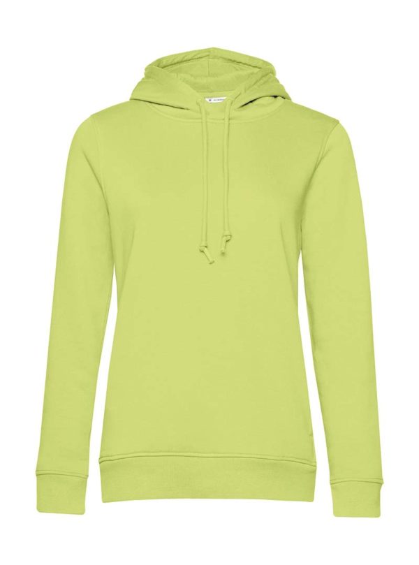 Organic Inspire Hooded Women Kleur Lime