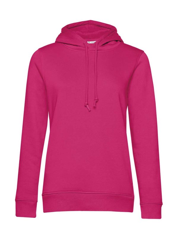 Organic Inspire Hooded Women Kleur Magenta Pink