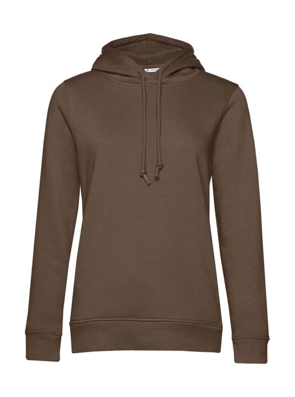 Organic Inspire Hooded Women Kleur Mocha