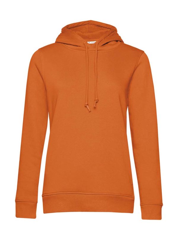 Organic Inspire Hooded Women Kleur Pure Orange