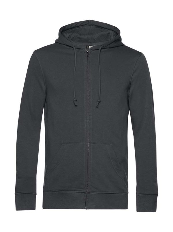 Organic Inspire Zipped Hood Kleur Asphalt