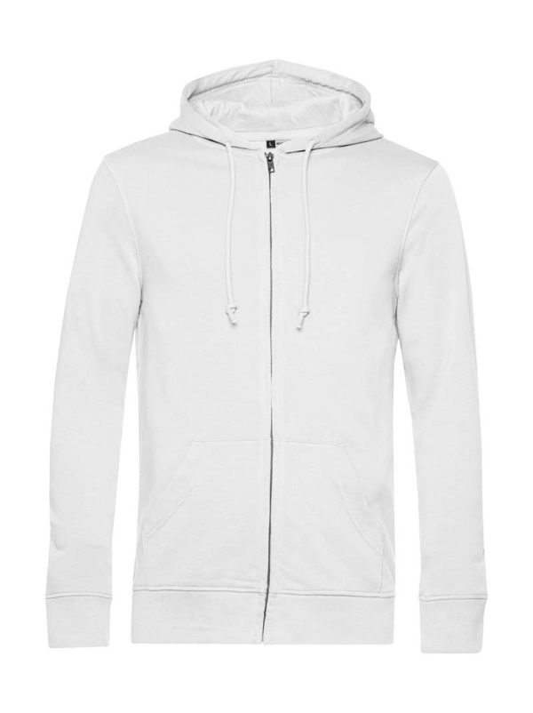 Organic Inspire Zipped Hood Kleur White