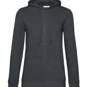 Organic Zipped Hooded /women,merk B&C