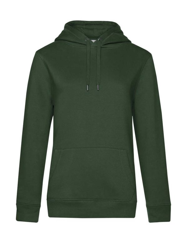 QUEEN Hooded Women Kleur Bottle Green